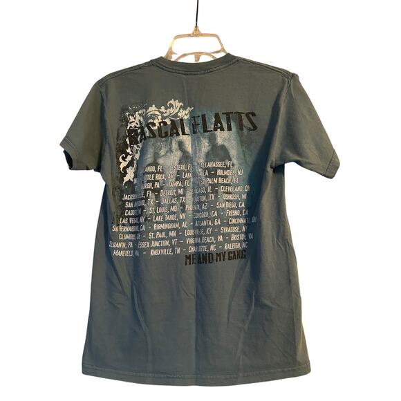 GUC Gildan Ultra Cotton Heavyweight Rascal Flatts T Shirt Me & My Gang Tour Sz S - Picture 2 of 3